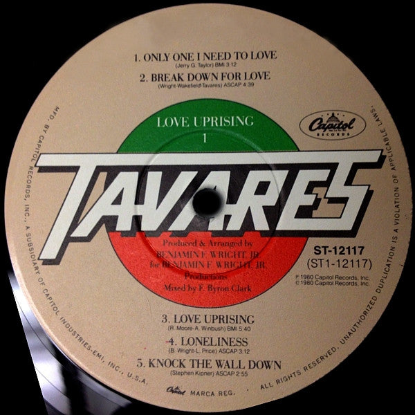 Love Uprising - Tavares