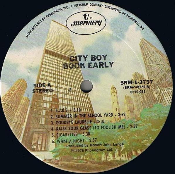 Book Early - City Boy