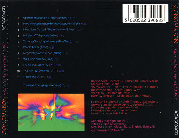 Live At The Glastonbury Festival 1989 - Gongmaison