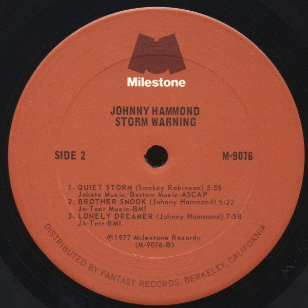 Storm Warning - Hammond, Johnny