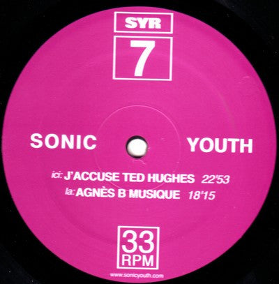 J'Accuse Ted Hughes - Sonic Youth