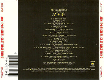 Annie (A New Musical) - Original Cast