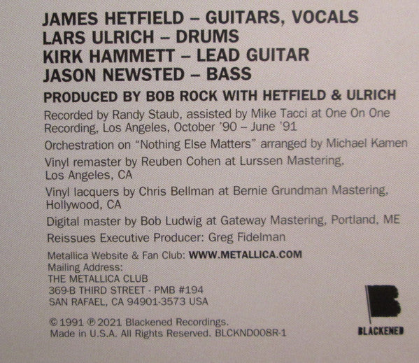 Metallica (Remastered) - Metallica