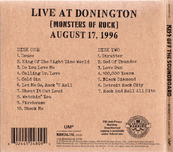 Kiss Off The Soundboard: Donington 1996 (Live) - Kiss