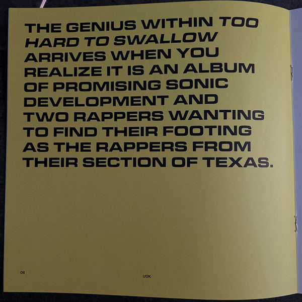 Too Hard To Swallow - UGK