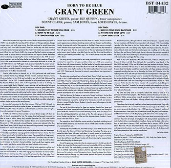 Born To Be Blue - Green, Grant