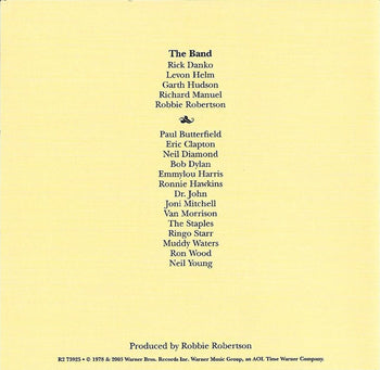 The Last Waltz - The Band