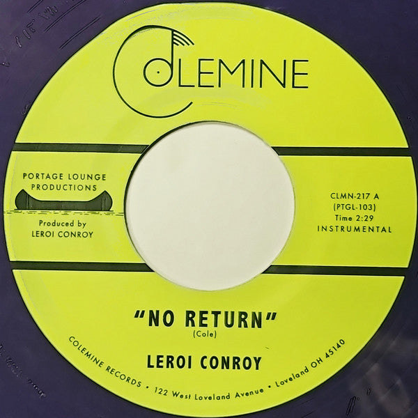No Return b/w Path Of Man - Conroy, Leroi