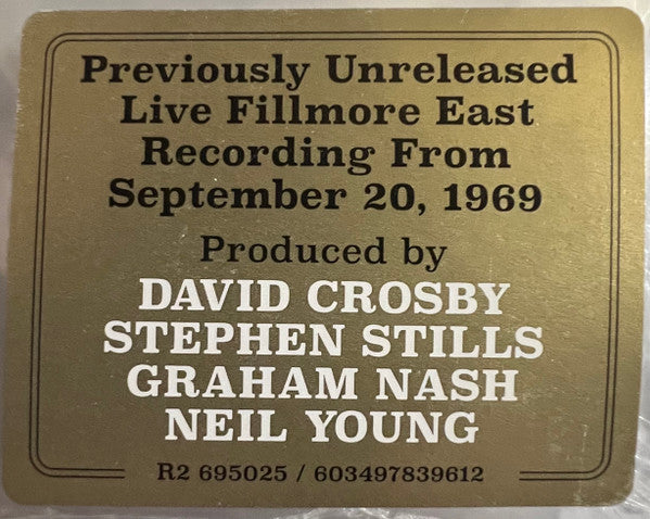 Live At Fillmore East, 1969 - Crosby Stills Nash & Young