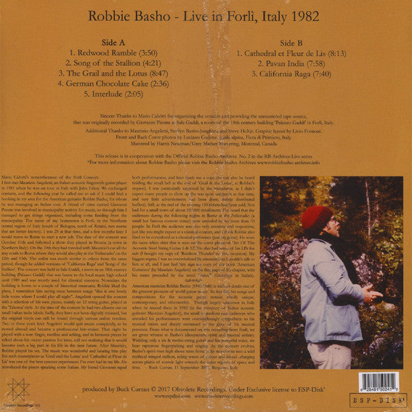 Live In Forti, Italy 1982 - Basho, Robbie