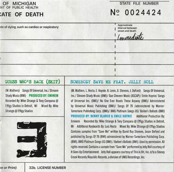 The Death Of Slim Shady (Coup De Grace) - Eminem