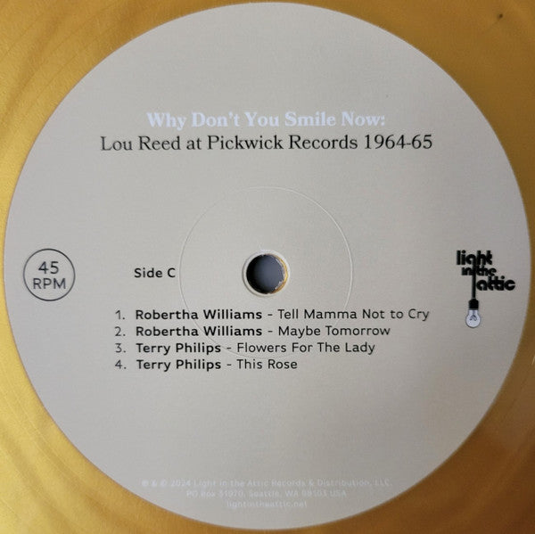 Why Don't You Smile Now: Lou Reed at Pickwick Reco - Various / Reed, Lou