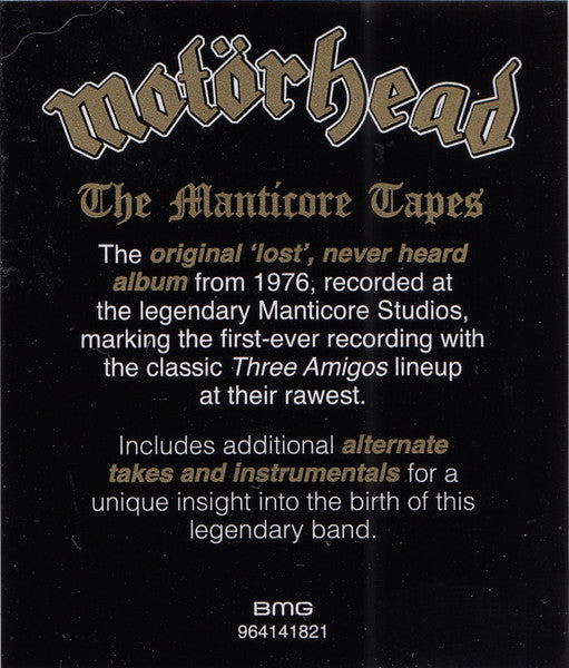 Manticore Tapes - Motorhead