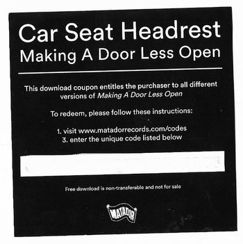 Making A Door Less Open - Car Seat Headrest