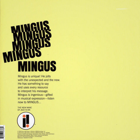 Mingus Mingus Mingus Mingus Mingus - Mingus, Charles