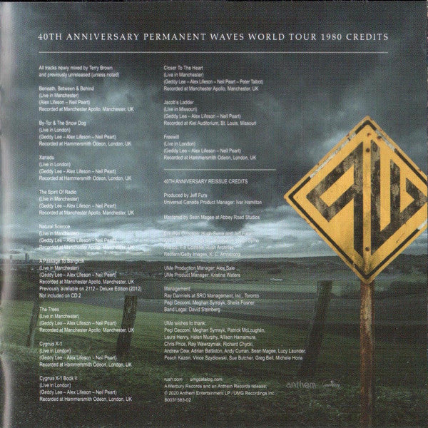 Permanent Waves (40th Anniversary) - Rush