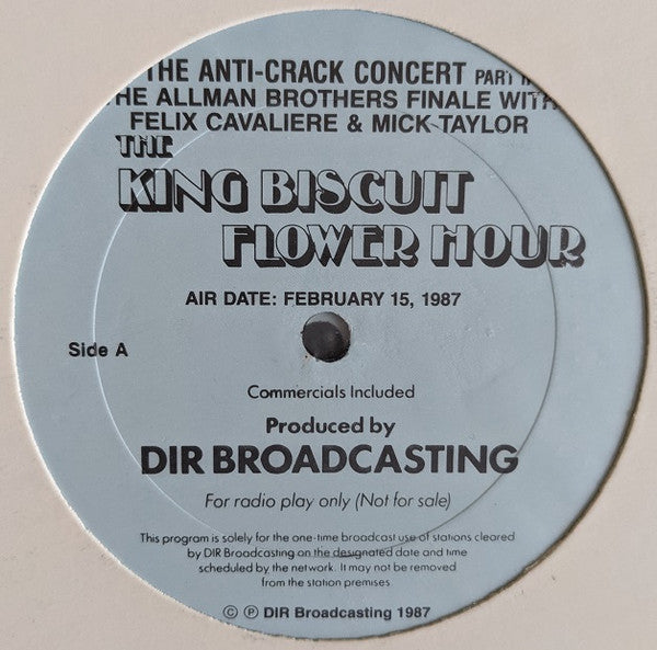 King Biscuit Flower Hour The Anti-Crack Concert Pa - Allman Brothers Band