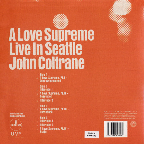 A Love Supreme: Live In Seattle - Coltrane, John