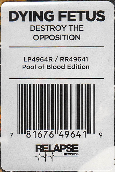 Destroy The Opposition - Dying Fetus