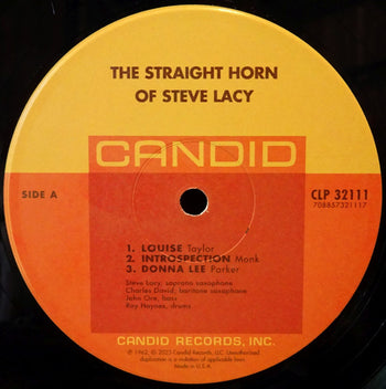 The Straight Horn Of Steve Lacy - Lacy, Steve