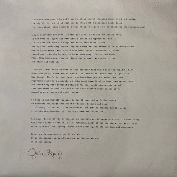 Legacy: the Creedence Clearwater Revival Years - Fogerty, John