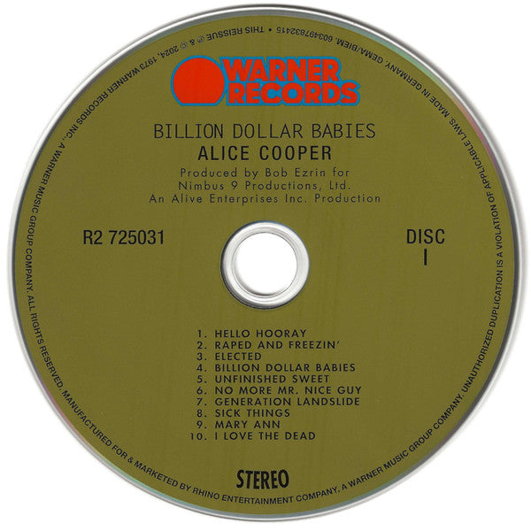 Billion Dollar Babies - Cooper, Alice