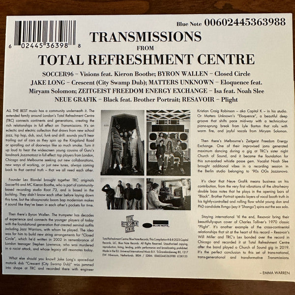 Transmissions From Total Refreshment Centre - Total Refreshment Centre