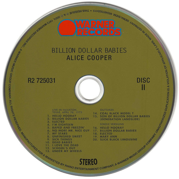 Billion Dollar Babies - Cooper, Alice