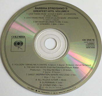 Greatest Hits Volume 2 - Streisand, Barbra