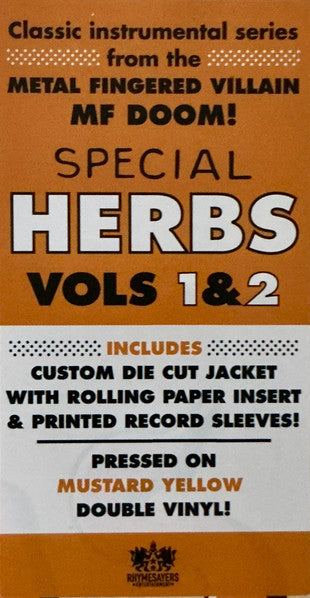 Metal Fingers Presents: Special Herbs Vol. 1 & 2 - MF DOOM