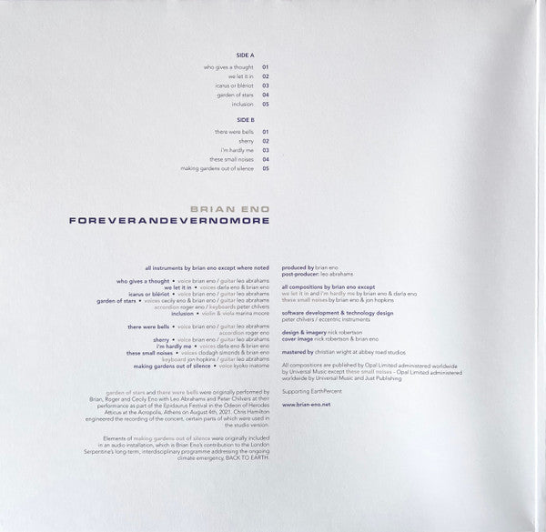 Foreverandevernomore - Eno, Brian