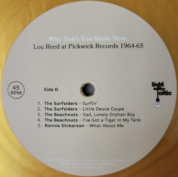 Why Don't You Smile Now: Lou Reed at Pickwick Reco - Various / Reed, Lou