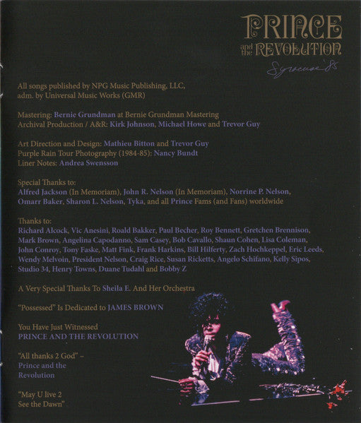 Prince And The Revolution Live - Prince And The Revolution