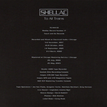 To All Trains - Shellac