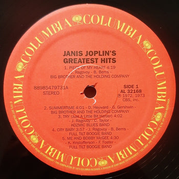 Janis Joplin's Greatest Hits - Joplin, Janis