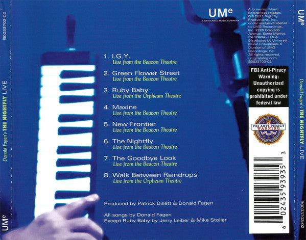 Donald Fagen's The Nightfly Live - Fagen, Donald