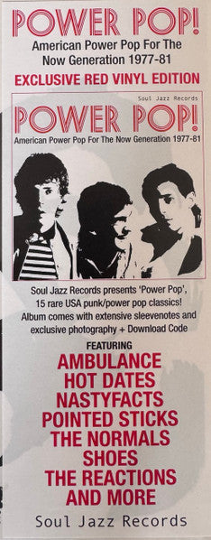 POWER POP! AMERICAN POWER POP FOR THE NOW - SOUL JAZZ RECORDS PRESENTS