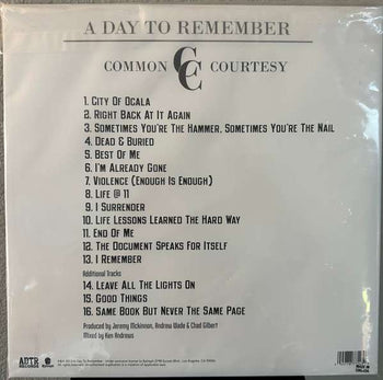Common Courtesy - A Day To Remember