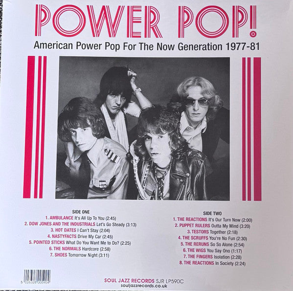 POWER POP! AMERICAN POWER POP FOR THE NOW - SOUL JAZZ RECORDS PRESENTS