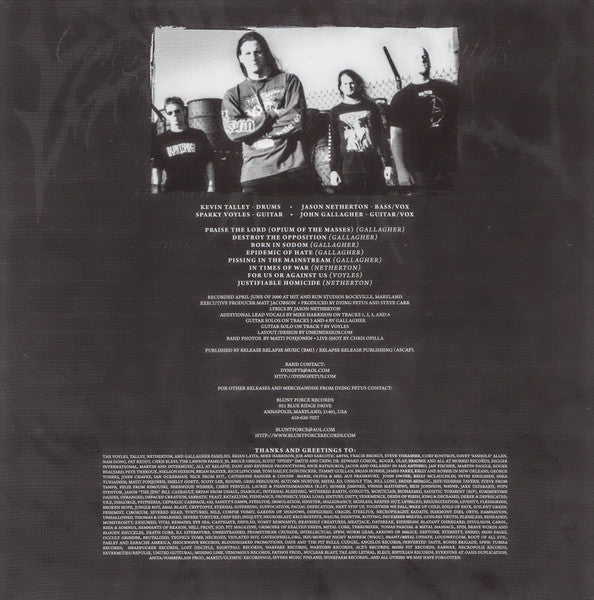 Destroy The Opposition - Dying Fetus