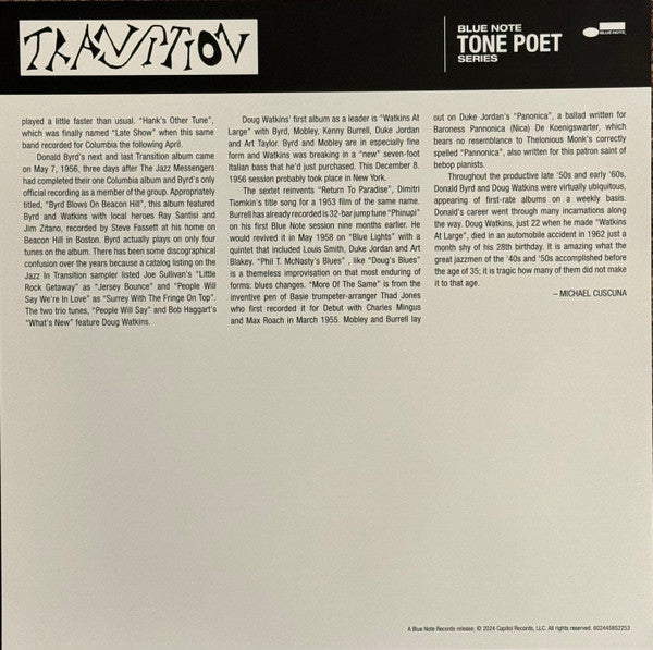 Byrd's Eye View (Blue Note Tone Poet Vinyl Series) - Byrd, Donald