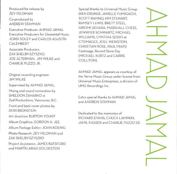 Emerald City Nights: Live At The Penthouse 1963-19 - Jamal, Ahmad