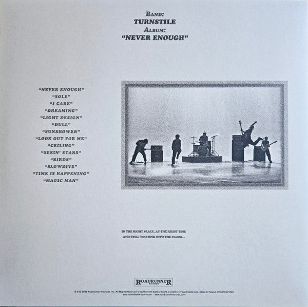 NEVER ENOUGH - Turnstile [LP]