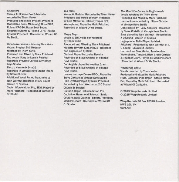 Tall Tales - Pritchard, Mark / Yorke, Thom