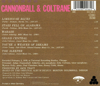 Cannonball & Coltrane - Adderley, Cannonball & John Coltrane