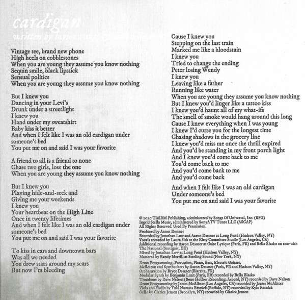 Folklore - Swift, Taylor