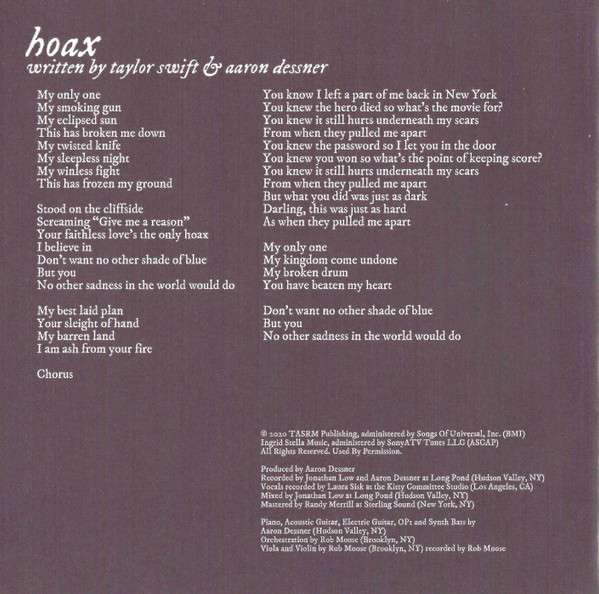 Folklore - Swift, Taylor
