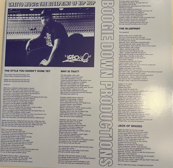 Ghetto Music: The Blueprint Of Hip Hop - Boogie Down Productions