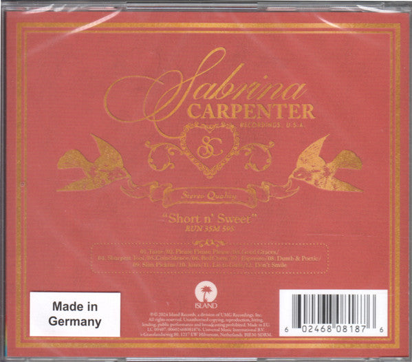 Short N' Sweet - Carpenter, Sabrina