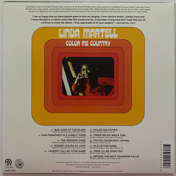 Color Me Country - Martell, Linda
